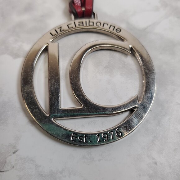 Vintage 80s Red Liz Claiborne Leather Shoulder Bag - Iconic Retro Crossbody - Picture 9 of 13